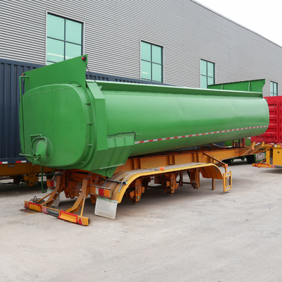 351-450hp 티퍼 덤프 트레일러 수압 35 45cbm U 모양 후방 덤프 반 트럭 트레일러