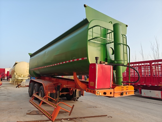 50t 60t 4 Axles 중량 부대 측면 알루미늄 후면 30 50 60ton 수압 반 트럭 덤프 트레일러