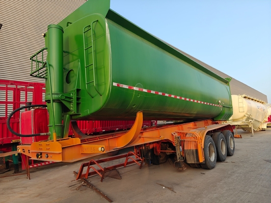 자동 변속기 공기 서스펜션 4 Axles 수압 리프팅 반 트레일러