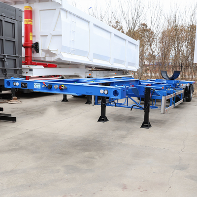 351-450hp 반 파이프 후방 덤프 트럭 트레일러 팅퍼 반 트레일러 4 축 40cbm 80tons