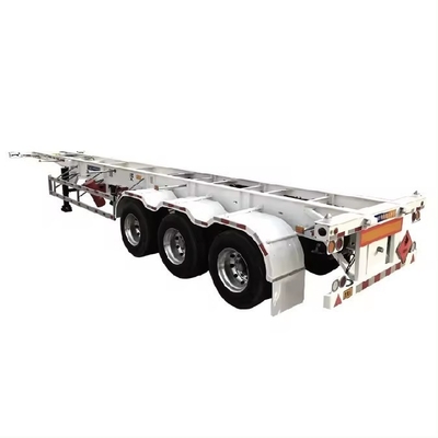 ISO9001 인증을 받은 50T 로드 용량 80T 스켈레톤 40FT 컨테이너 화물 트럭 반 트레일러