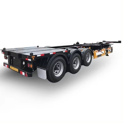 Zy Axle 2/3 Axles 평면 / 평면 갑판 / 평면 갑판 20/40 피트 컨테이너 / 건조 화물 판 반 트레일러 스틸 트럭 반 트레일러