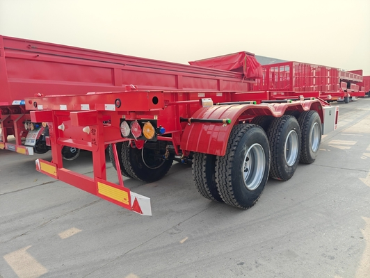 BPW 축 40FT 20FT 운송 컨테이너 3 축 2 축 골격 반 트레일러