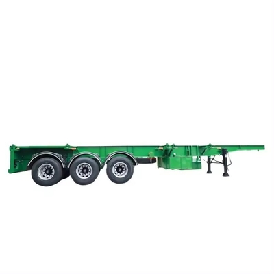 ISO/TS16949 인증 40FT 3 축 평면 반 트레일러 프레임 스켈레톤 트럭 트레일러