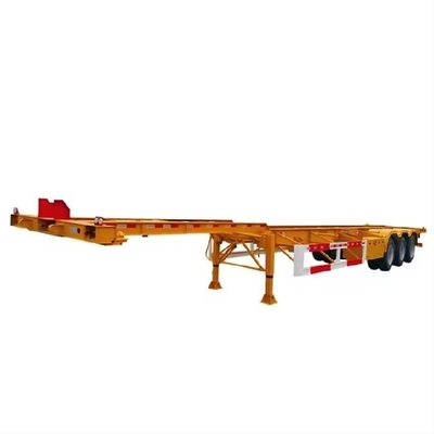 ISO/TS16949 인증 40FT 3 축 평면 반 트레일러 프레임 스켈레톤 트럭 트레일러