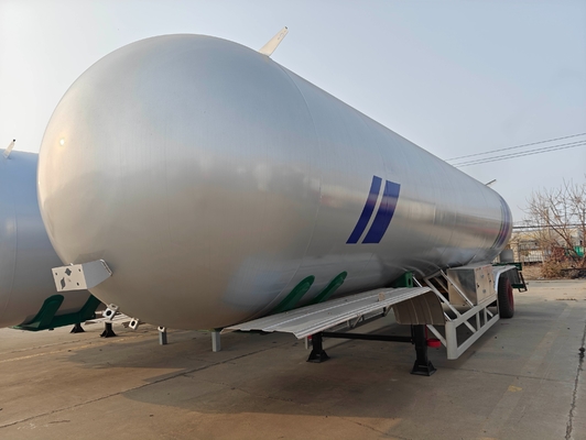 1년 판매 후 서비스 3 축 LPG 가스 탱크 반 트레일러 56000L 발판 2240mm