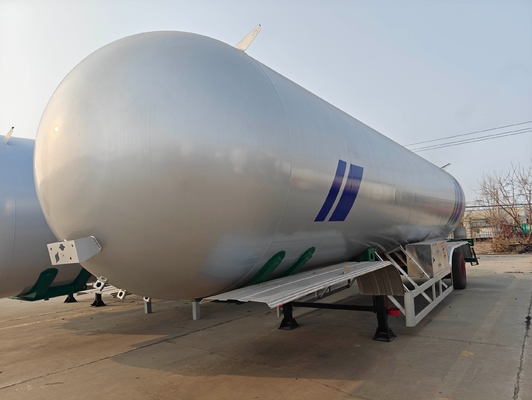 안전 운송 액체 가스 LNG LPG 연료 탱크 반 트레일러 충전 비율 0.42-0.59