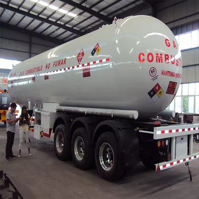 3 축 58.6cbm LPG 석유 가스 압력 선박 탱커 반 트레일러