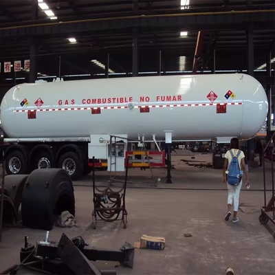 45000 리터 50000L 20 톤 LPG 운송 저장 탱커 트레일러 LPG 가스 탱크 반 트레일러