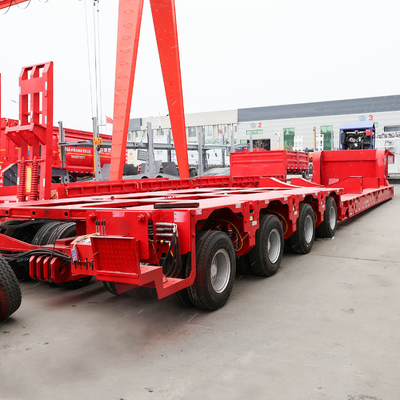 BPW/Fuwa Axles 50T의 화물 용량 운송 요구사항을 위한 낮은 침대 반 트레일러