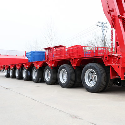 BPW/Fuwa 4 Axle Lowbed 80t 100t 120t Gooseneck Lowboy Low Bed 반 트럭 트레일러