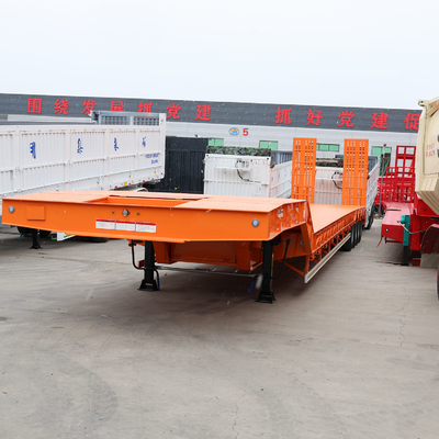 BPW/Fuwa 4 Axle Lowbed 80t 100t 120t Gooseneck Lowboy Low Bed 반 트럭 트레일러