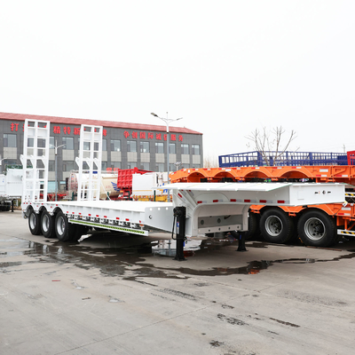 8000~9000mm 휠 베이스 3 액스 40t 50t 60t 100t 거시 목 로브보이 로브 베드 반 트레일러