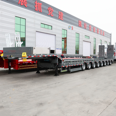 8000~9000mm 휠 베이스 3 액스 40t 50t 60t 100t 거시 목 로브보이 로브 베드 반 트레일러