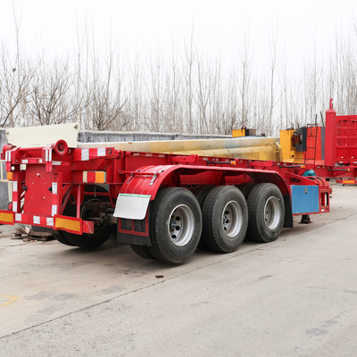 8000~9000mm 휠 베이스 3 액스 40t 50t 60t 100t 거시 목 로브보이 로브 베드 반 트레일러