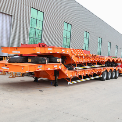 50T 로드 용량 3 Axle Dolly 연결 Wabco 브레이킹 밸브와 함께 낮은 침대 반 트레일러
