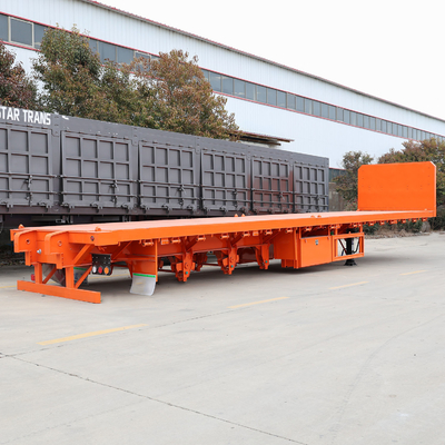 50T 로드 용량 3 Axle Dolly 연결 Wabco 브레이킹 밸브와 함께 낮은 침대 반 트레일러