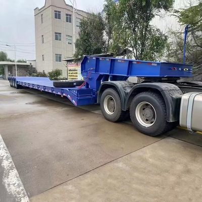 운송 20FT 40FT 50FT 53FT BPW/Fuwa 2 Axles 낮은 침대 반 트럭 트레일러 낮은 침대