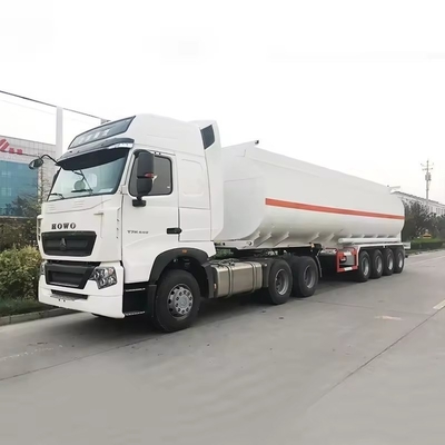 API 공기 작동 밸브 중량 50000 리터 3 축 오일 탱크 운송 반 트레일러