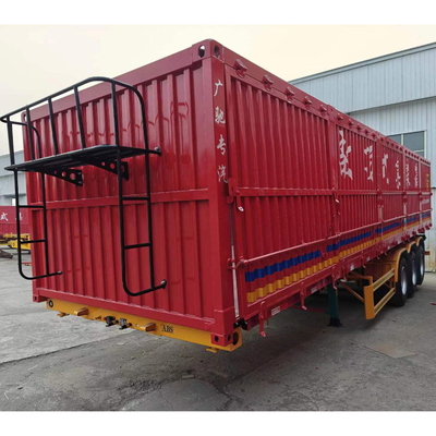 12 타이어 번호 50t Tri Axle 50 톤 중량 배열 반 트레일러 스택 반 트레일러