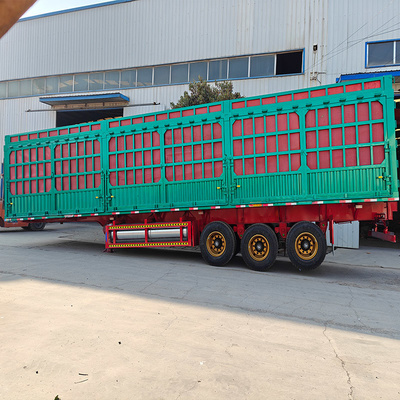 12 타이어 번호 50t Tri Axle 50 톤 중량 배열 반 트레일러 스택 반 트레일러