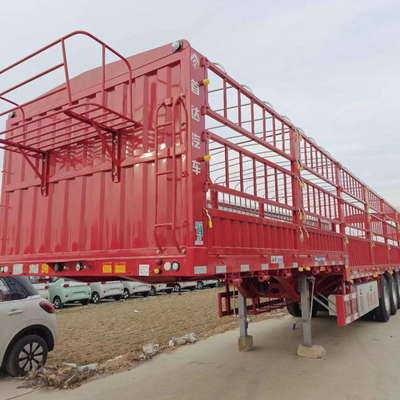 12 타이어 번호 50t Tri Axle 50 톤 중량 배열 반 트레일러 스택 반 트레일러