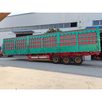 13000*2500*3250mm 중량 배열 화물 용량으로 평면 높은 측면 반 트레일러