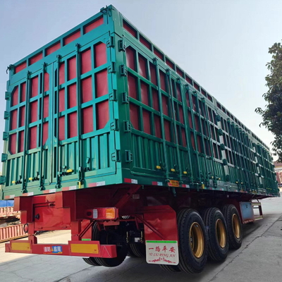 13000*2500*3250mm 중량 배열 화물 용량으로 평면 높은 측면 반 트레일러