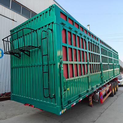 2&quot; 또는 3&quot; Kingpin Fence Stake Bulk Cargo Semi Trailer Double-coin Tires와 함께 반 트레일러 덤핑 트럭