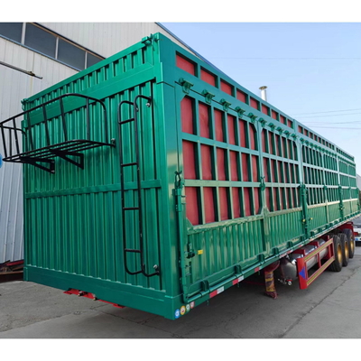 2&quot; 또는 3&quot; Kingpin Fence Stake Bulk Cargo Semi Trailer Double-coin Tires와 함께 반 트레일러 덤핑 트럭