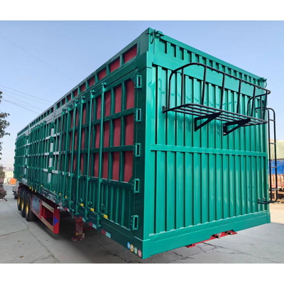 2&quot; 또는 3&quot; Kingpin Fence Stake Bulk Cargo Semi Trailer Double-coin Tires와 함께 반 트레일러 덤핑 트럭