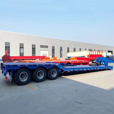 20 FT 또는 40 FT 컨테이너 BPW/Fuwa 축 및 잠금 시스템을위한 평면 반 트레일러