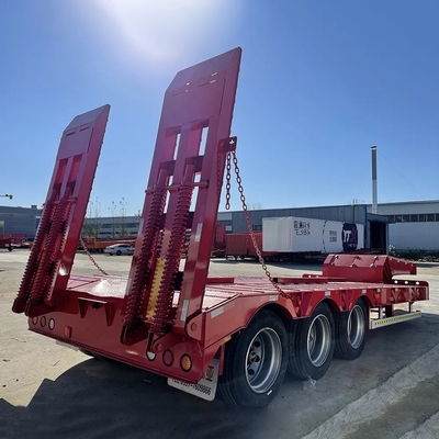 컨테이너 운송용 BPW/Fuwa Heavy Duty 3axles 저창 반트레일러