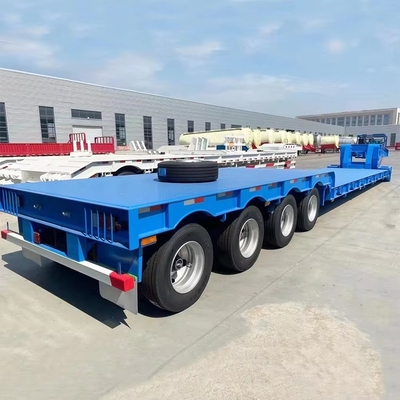 40ft 3axle 평면 컨테이너 반 트레일러 2240mm 발판과 자발적인 덤핑 기능이 없습니다.