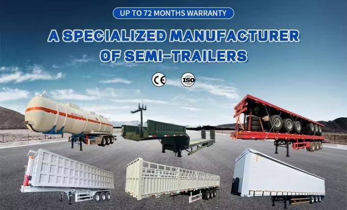 China′ S Best Seller Hot Sale 3 Axles 4 Axles Low Bed Semi Trailers