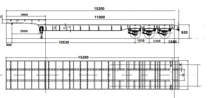 China′ S Best Seller Hot Sale 3 Axles 4 Axles Low Bed Semi Trailers