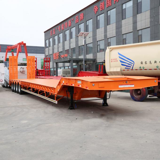 China′ S Best Seller Hot Sale 3 Axles 4 Axles Low Bed Semi Trailers