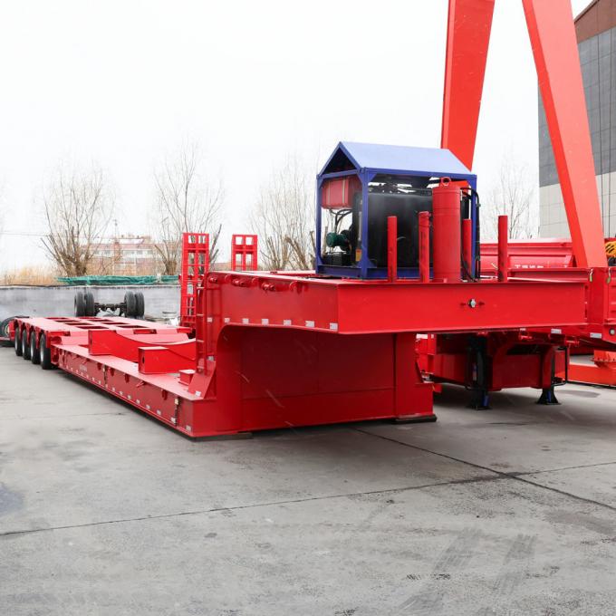 China′ S Best Seller Hot Sale 3 Axles 4 Axles Low Bed Semi Trailers